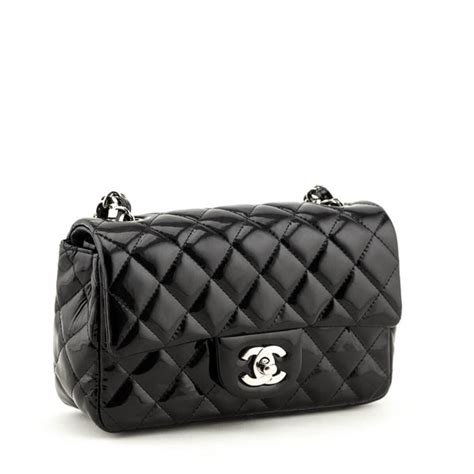 chanel mini patent leather bag|chanel 22 mini bag.